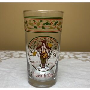 Vintage Anchor Hocking 12 Days Christmas Replacement Glass 12 Drummers Drumming‎